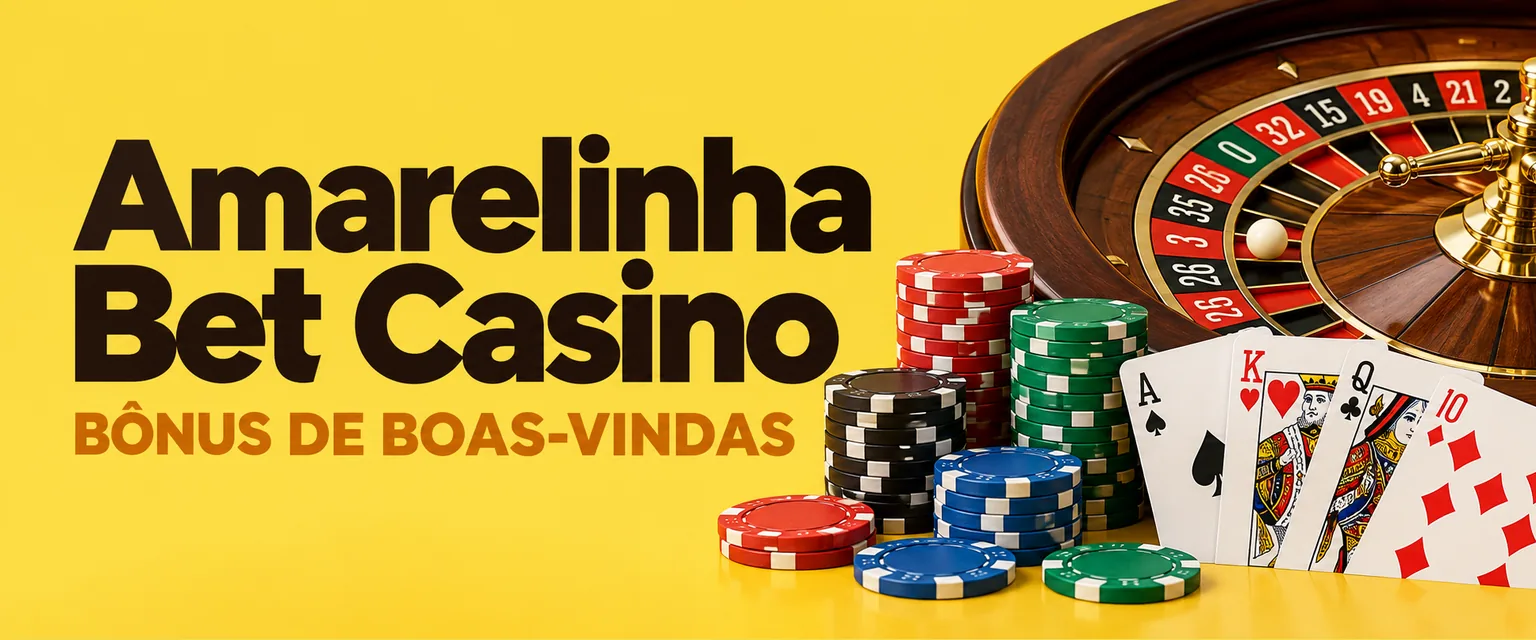 Banner do Amarelinha Bet Casino com Aviator e cashback diário de 10% nos slots